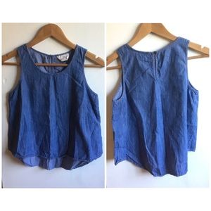 Universal Thread Denim Sleeveless Tank Top Sz XS